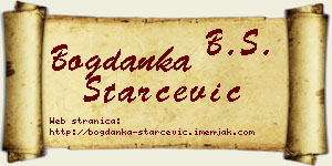 Bogdanka Starčević vizit kartica